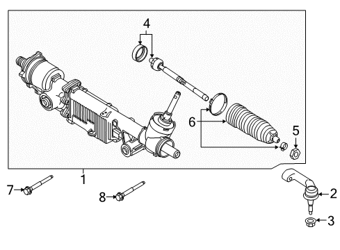 2015 Lincoln Navigator Steering Gear & Linkage Diagram 2 - Thumbnail