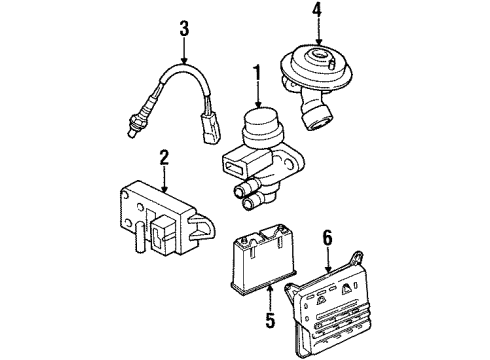 2000 Mercury Grand Marquis EGR System Diagram