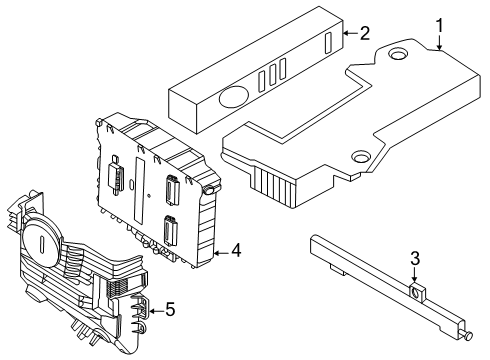 2024 Lincoln Nautilus Keyless Entry Components Diagram