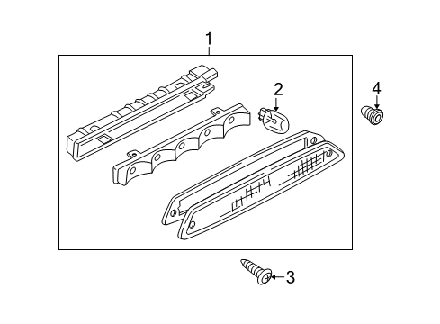 2011 Mercury Mariner High Mount Lamps Diagram