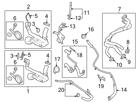 2024 Ford F-350 Super Duty Cooling System Diagram 3 - Thumbnail