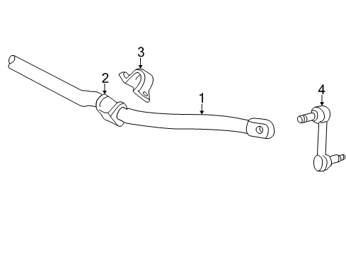 2002 Ford Thunderbird Stabilizer Bar & Components Diagram 2 - Thumbnail