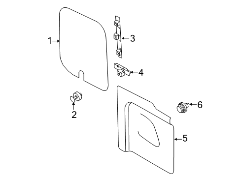 2021 Ford Transit-350 HD Interior Trim - Back Door Diagram 2 - Thumbnail