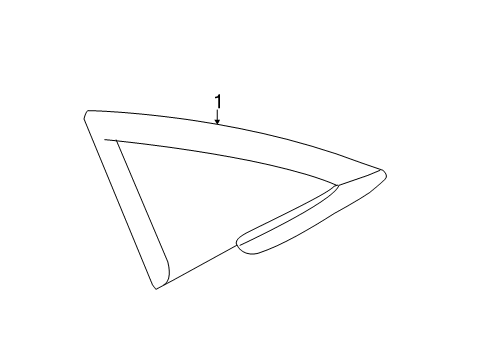 2015 Ford Fiesta Exterior Trim - Pillars Diagram 2 - Thumbnail