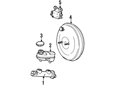 1997 Ford Taurus Dash Panel Components Diagram