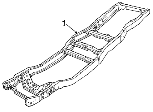 1987 Ford F-150 Frame & Components Diagram