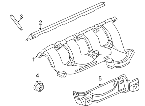 2025 Ford E-350 Super Duty Exhaust Manifold Diagram