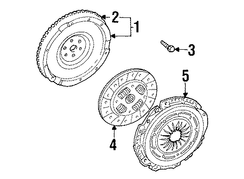 2000 Mercury Cougar Transaxle Parts Diagram