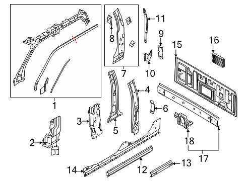 2024 Ford F-150 Back Panel Diagram