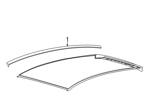 2017 Ford Focus Exterior Trim - Roof Diagram
