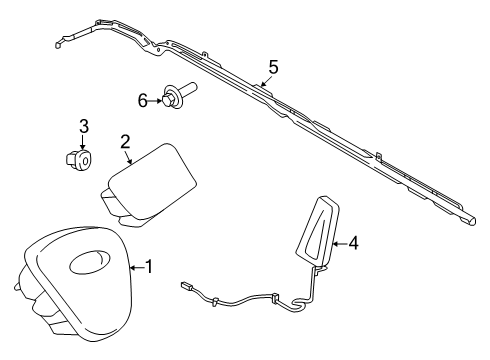 2025 Ford Transit-150 Air Bag Components Diagram