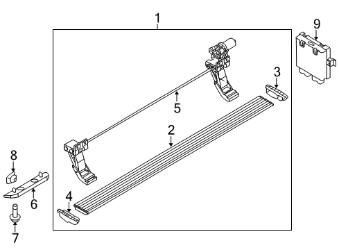 2013 Ford F-150 Running Board Diagram 2 - Thumbnail