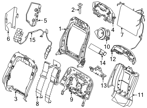 2024 Lincoln Nautilus Frame Assembly Diagram for R2JZ-7861018-AA