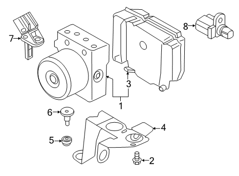 2016 Ford Transit Connect ABS Components Diagram