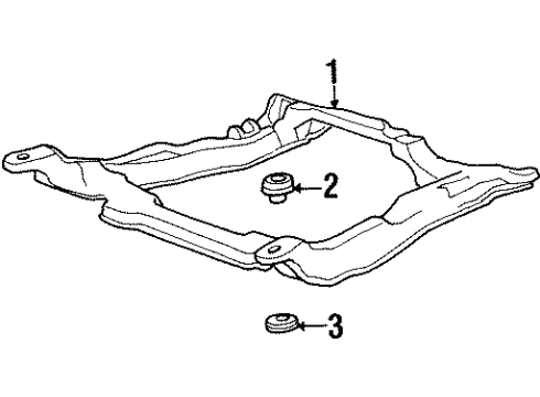 2000 Ford Windstar Suspension Mounting - Front Diagram