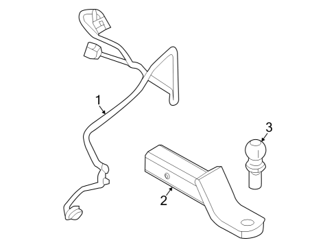2024 Lincoln Aviator Trailer Hitch Components Diagram