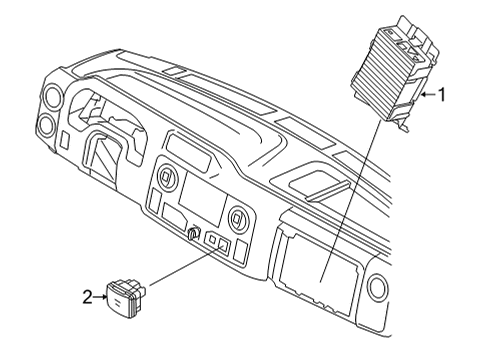 2025 Ford E-350 Super Duty Electrical Components Diagram