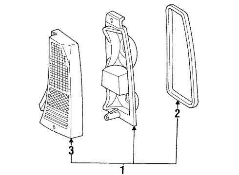 1986 Mercury Sable Tail Lamps Diagram