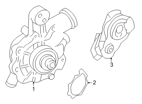 2005 Mercury Mariner Water Pump Diagram 2 - Thumbnail