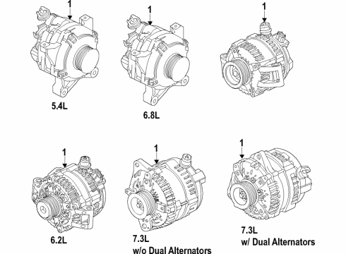 2016 Ford E-350 Super Duty Alternator Diagram