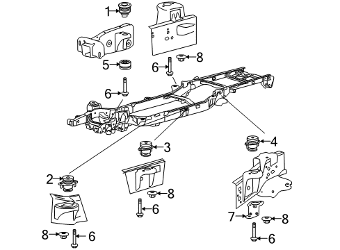 2011 Ford F-150 Frame & Components Diagram