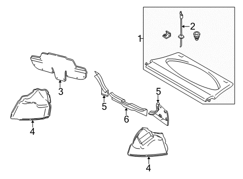 2004 Ford Focus Interior Trim - Rear Body Diagram