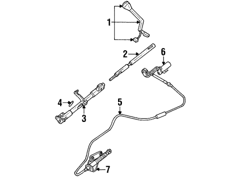 2000 Lincoln Town Car Transmission Shift Lever Diagram