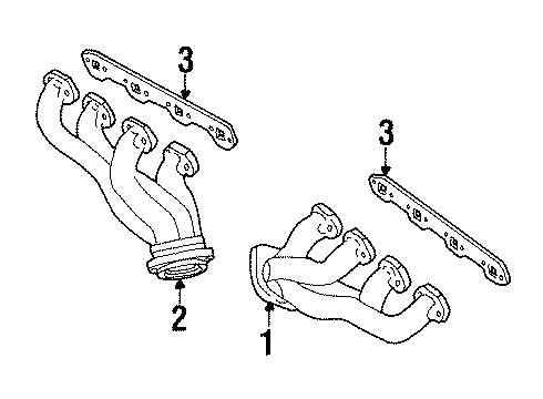 1992 Lincoln Town Car Exhaust Manifold Diagram