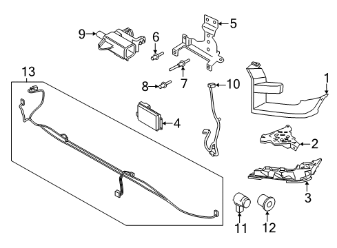 2016 Ford F-150 Bumper & Components - Front Diagram 4 - Thumbnail