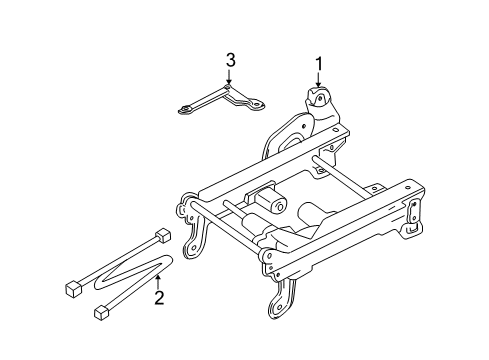 2009 Ford Escape Tracks & Components Diagram 2 - Thumbnail