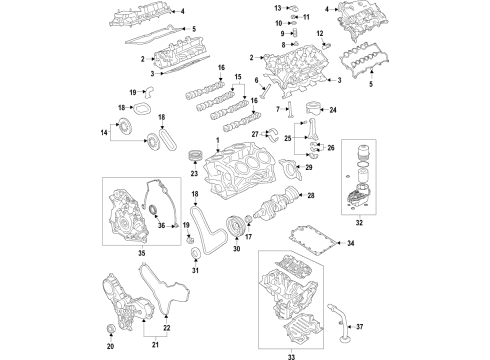 2018 Ford F-150 Oil Cooler - Engine Diagram 3 - Thumbnail