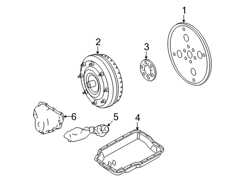 2008 Lincoln MKZ Transaxle Parts Diagram