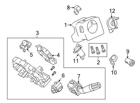 2013 Ford F-250 Super Duty Switches Diagram
