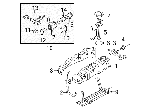 2009 Ford F-350 Super Duty Diesel Fuel Supply Diagram