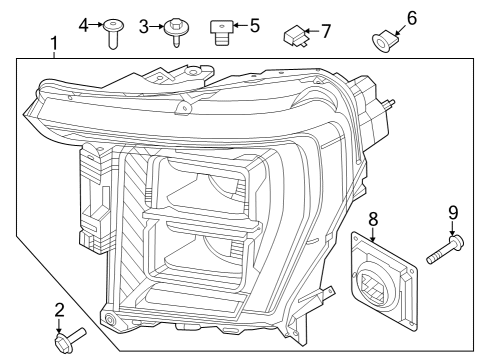 2021 Ford F-150 Headlamps Diagram 6 - Thumbnail