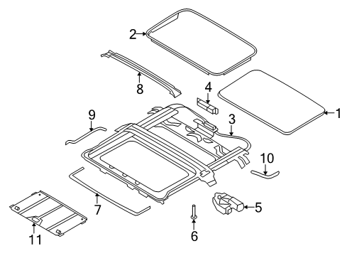 2008 Ford Crown Victoria Sunroof Diagram