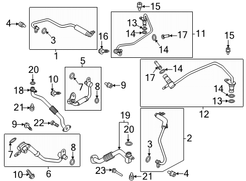 2024 Ford F-150 Tube Assembly Diagram for N2DZ-8A520-B