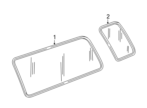 2012 Ford E-150 Glass - Side Panel Diagram 2 - Thumbnail