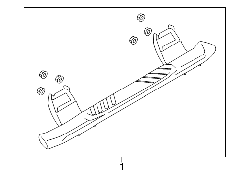 2017 Ford F-150 Running Board Diagram for FL3Z-16450-AB