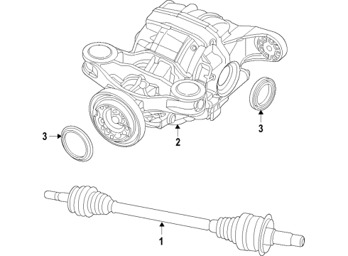 2024 Ford Explorer Differential - Rear Diagram
