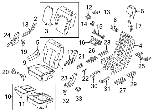2019 Lincoln Navigator Frame Assembly Diagram for JL7Z-78613A10-Z