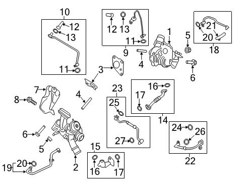 2019 Lincoln Nautilus Turbocharger & Components Diagram 2 - Thumbnail