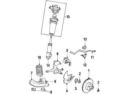 1984 Mercury Marquis Front Brakes Diagram