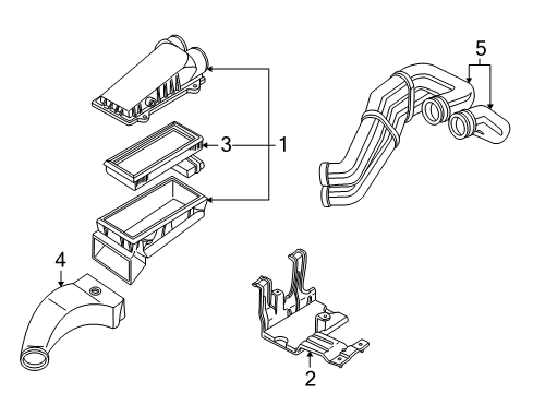 1995 Ford E-150 Econoline Club Wagon Air Inlet Diagram 3 - Thumbnail