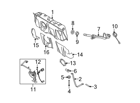 2008 Ford Crown Victoria Fuel Supply Diagram