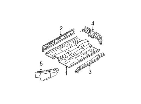 2007 Ford Focus Floor & Rails Diagram 3 - Thumbnail