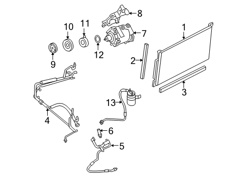 2005 Mercury Montego A/C Compressor Diagram