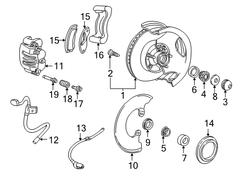 2000 Ford Ranger Anti-Lock Brakes Diagram