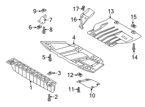 2011 Ford F-150 Plate Nut, Rear Diagram for -W710650-S439