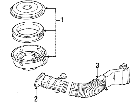 1986 Ford F-150 Air Inlet Diagram 3 - Thumbnail